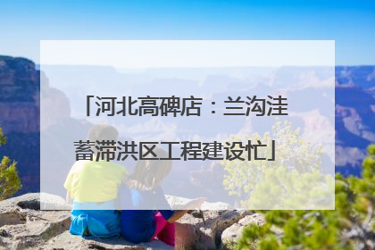 河北高碑店：兰沟洼蓄滞洪区工程建设忙